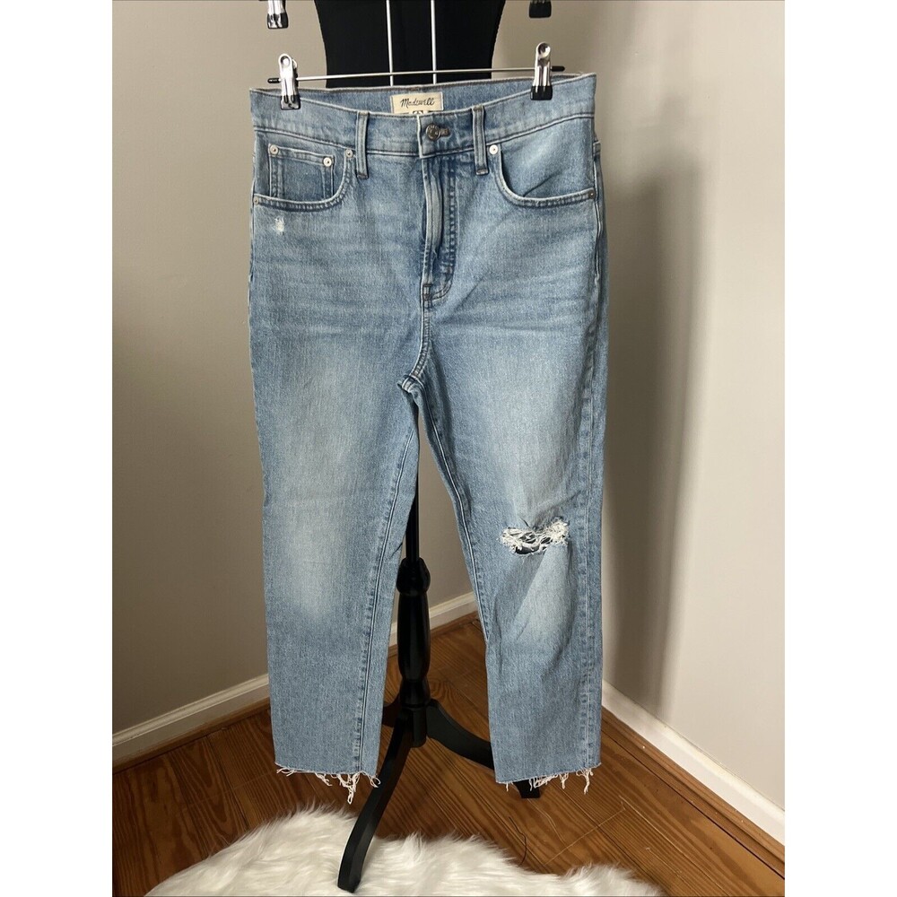NWOT Madewell The Perfect Vintage Jeans size 28 Distressed Raw Hem